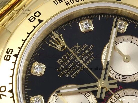 0601 Daytona 126508 QF 1:1 Best Edition Black YG Diamonds Dial on YG Braclet SH4131 V WeatherProof 1314
